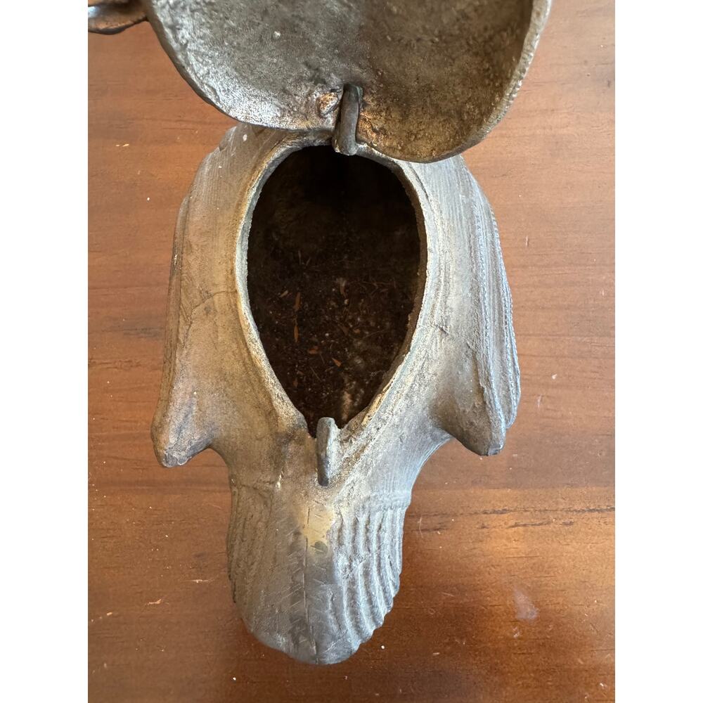RARE - Mid Century Bronze Duck Indian Incense Burner - Large - Picture 6 of 7
